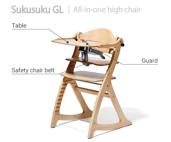 Sukusuku GL High Chair (with Safety Belt YC-05)