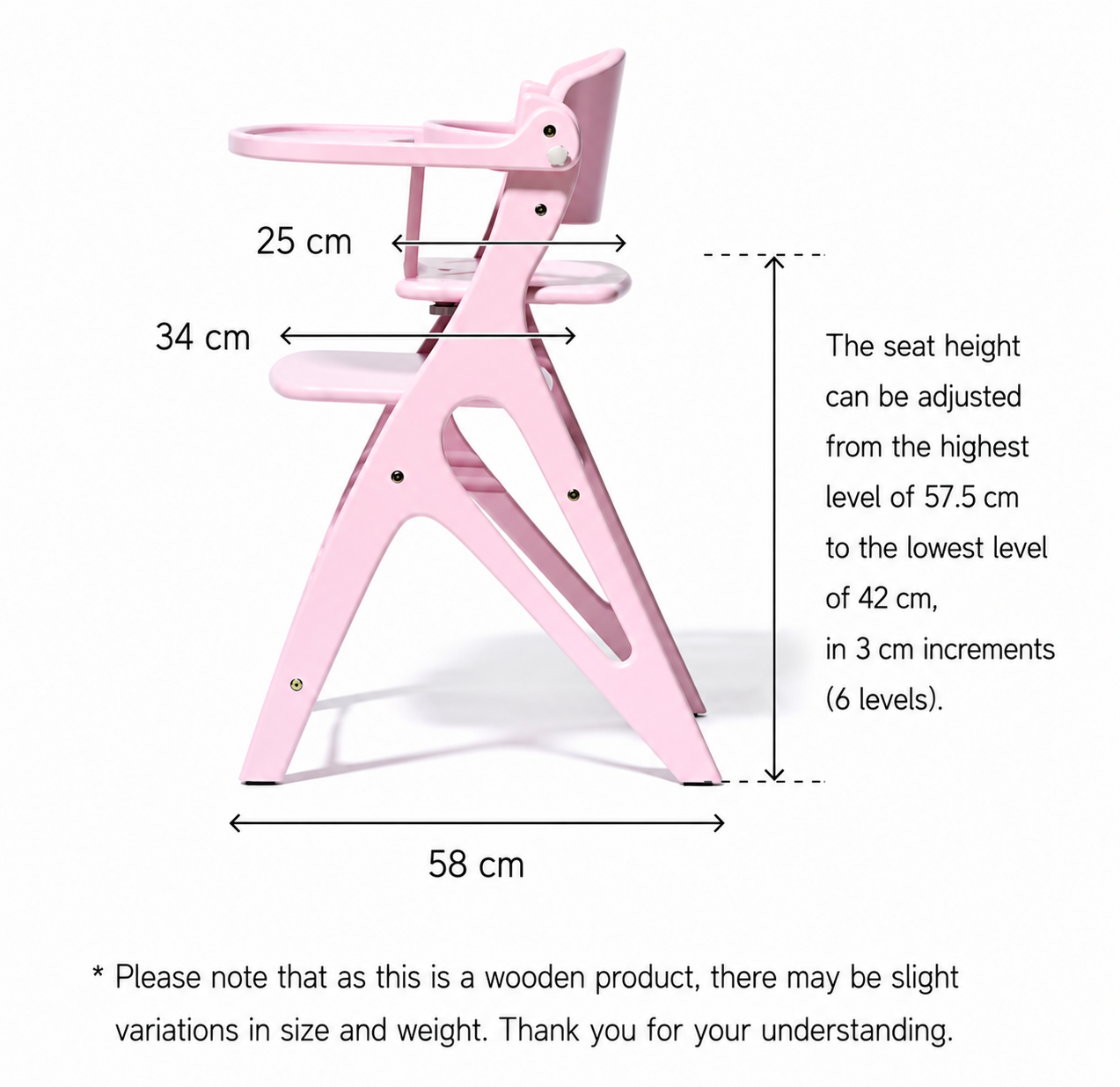 Affel Sorbet High Chair (with Safety Belt YC-05)