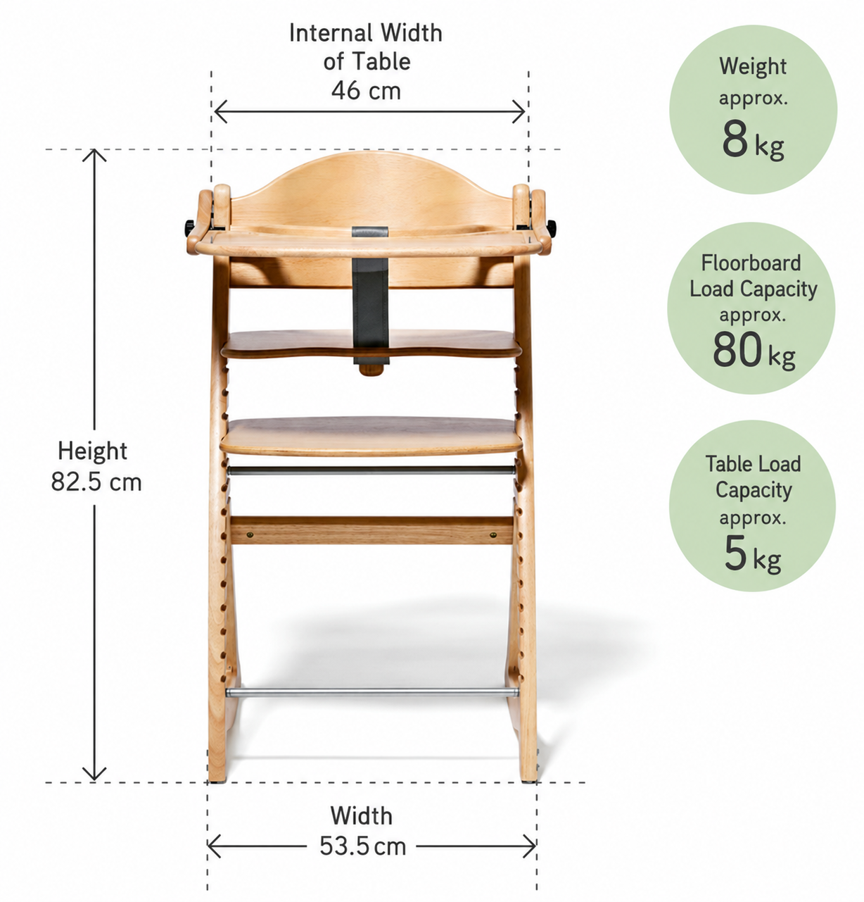 Sukusuku GL High Chair (with Safety Belt YC-05)