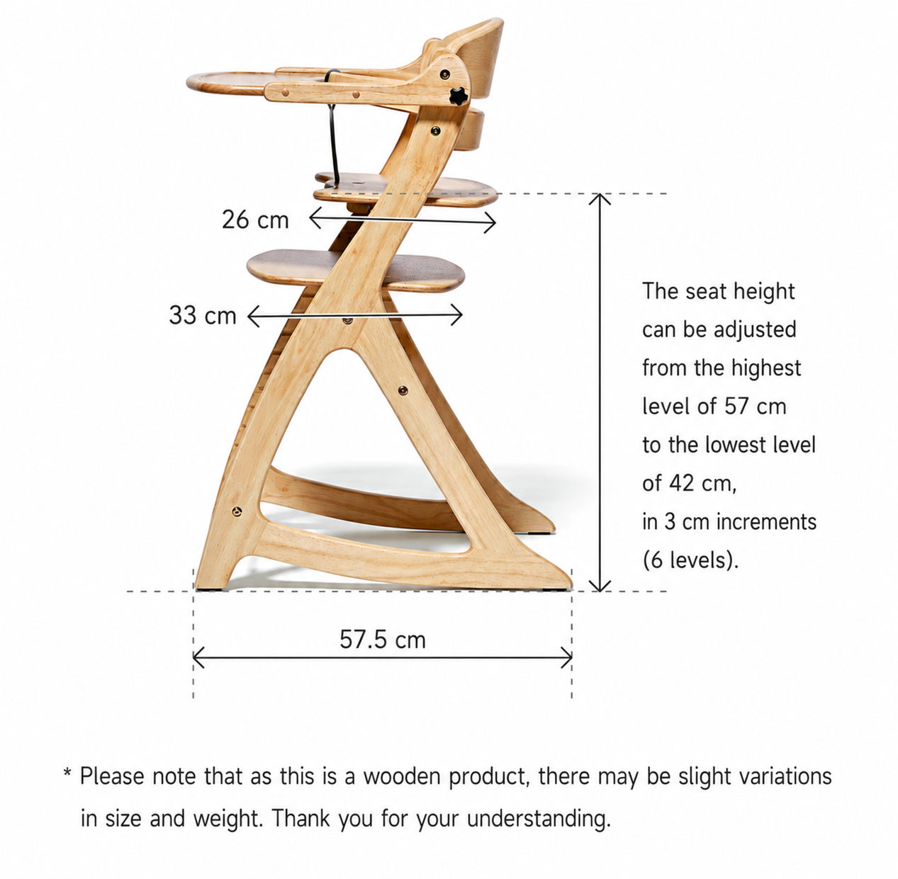 Sukusuku GL High Chair (with Safety Belt YC-05)